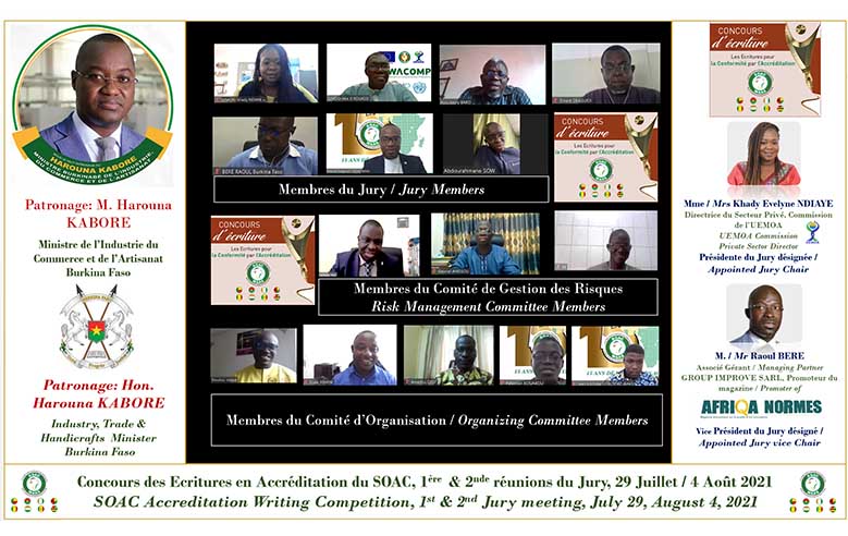 SOAC - Concours SOAC des Ecritures en Accréditation : la 1ère web-réunion du Jury du Concours s’est tenue, en ligne, le 29 juillet 2021
