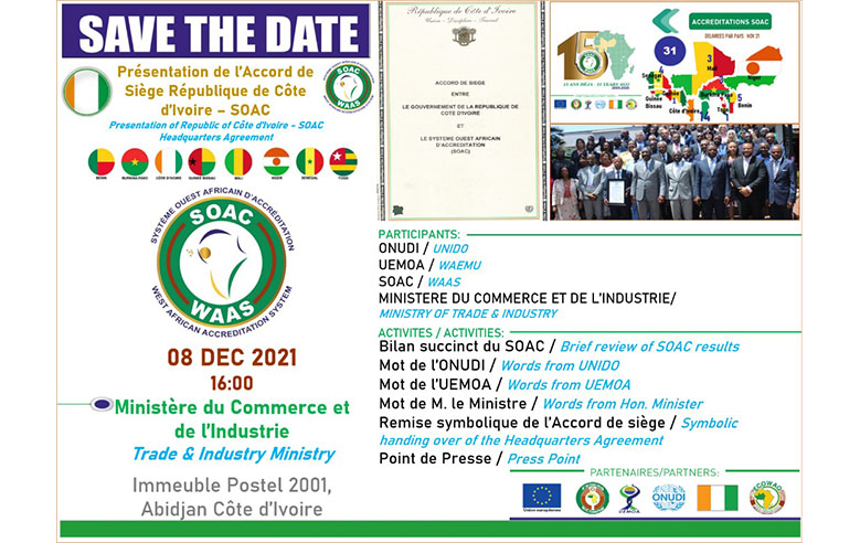 WAAS - Presentation of the Headquarters Agreement between Côte d'Ivoire and SOAC